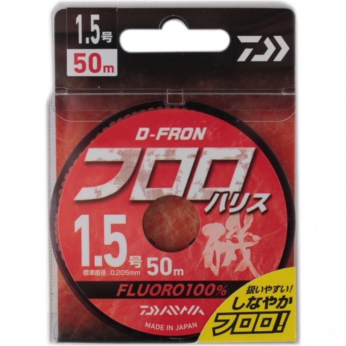 Леска DAIWA D-FRON fluoro harisu 1,5 50м 07300185 Леска DAIWA D-FRON fluoro harisu 1,5 50м 07300185
